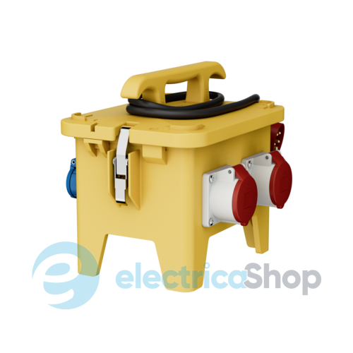 Комбінований блок EverGUM 306x288x230 мм. жовтий, 2 метри кабель, MENNEKES 70434