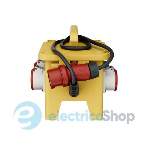 Комбинированный блок EverGUM 306x288x230 мм. желтый, кабель 2 метра, MENNEKES 70416
