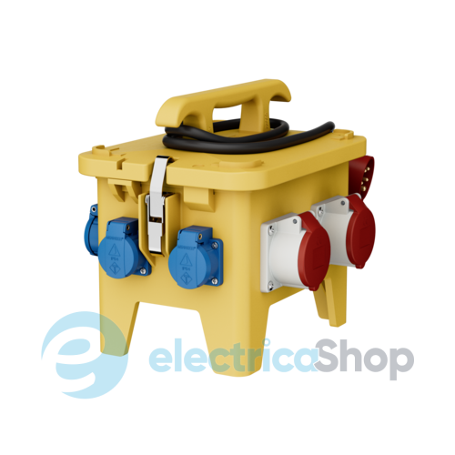 Комбинированный блок EverGUM 306x288x230 мм. желтый, кабель 2 метра, MENNEKES 70416