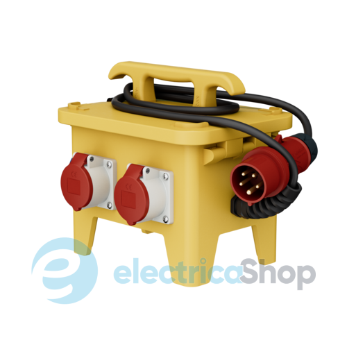 Комбинированный блок EverGUM 306x288x230 мм. желтый, кабель 2 метра, MENNEKES 70416