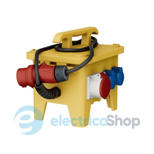Комбинированный блок EverGUM 306x288x230 мм. желтый, кабель 2 метра, MENNEKES 70416