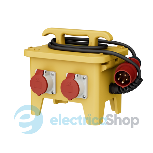 Комбинированный блок EverGUM 306x288x230 мм. желтый, кабель 2 метра, MENNEKES 70352