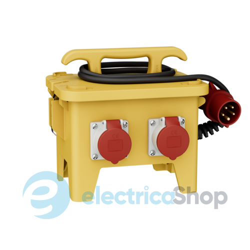 Комбинированный блок EverGUM 306x288x230 мм. желтый, кабель 2 метра, MENNEKES 70352