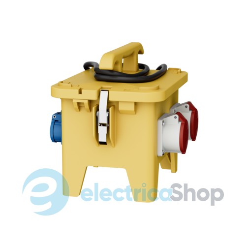 Комбинированный блок EverGUM 306x288x230 мм. желтый, кабель 2 метра, MENNEKES 70352