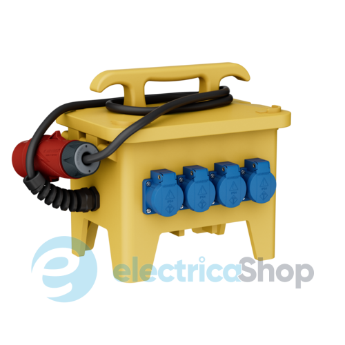 Комбинированный блок EverGUM 306x288x230 мм. желтый, кабель 2 метра, MENNEKES 70352