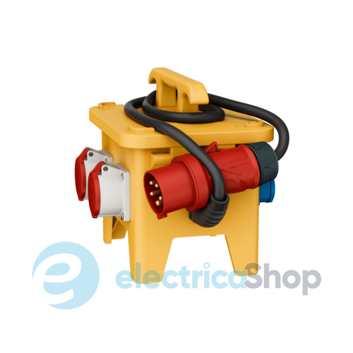 Комбінований блок EverGUM 306x288x230 мм. жовтий, 2 метри кабель, MENNEKES 70436