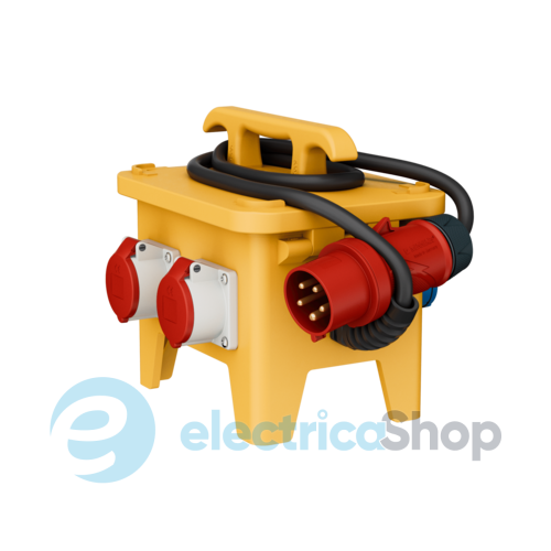 Комбінований блок EverGUM 306x288x230 мм. жовтий, 2 метри кабель, MENNEKES 70436