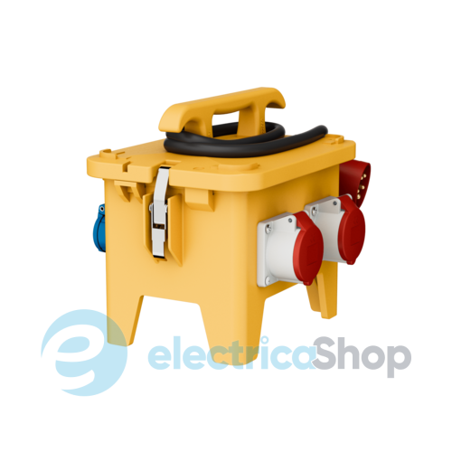 Комбінований блок EverGUM 306x288x230 мм. жовтий, 2 метри кабель, MENNEKES 70436