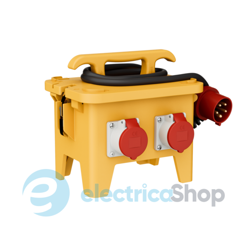 Комбінований блок EverGUM 306x288x230 мм. жовтий, 2 метри кабель, MENNEKES 70436