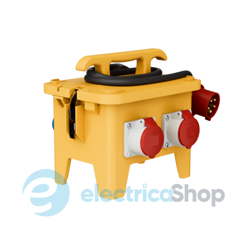 Комбінований блок EverGUM 306x288x230 мм. жовтий, 2 метри кабель, MENNEKES 70436