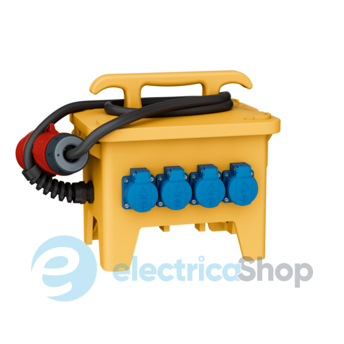 Комбінований блок EverGUM 306x288x230 мм. жовтий, 2 метри кабель, MENNEKES 70436