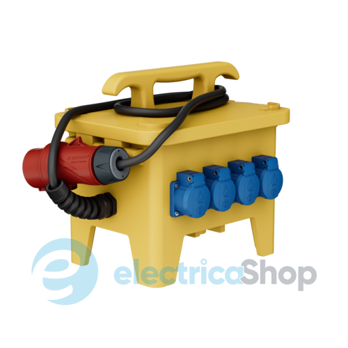 Комбінований блок EverGUM 306x288x230 мм. жовтий, 2 метри кабель, MENNEKES 70412
