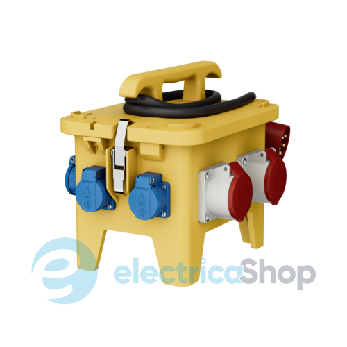 Комбінований блок EverGUM 306x288x230 мм. жовтий, 3 метри кабель, MENNEKES 70734