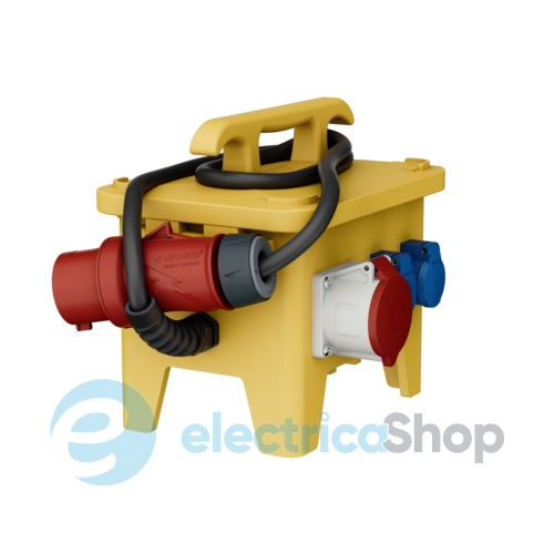 Комбінований блок EverGUM 306x288x230 мм. жовтий, 3 метри кабель, MENNEKES 70734