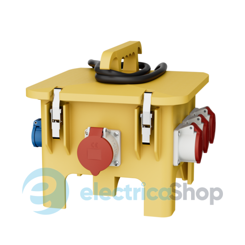 Комбінований блок EverGUM 360x340x330 мм. жовтий, 3 метри кабель, MENNEKES 70444