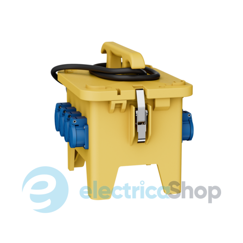 Комбінований блок EverGUM 306x288x230 мм. жовтий, 2 метри кабель, MENNEKES 70724