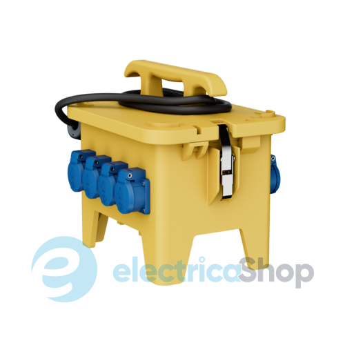 Комбінований блок EverGUM 306x288x230 мм. жовтий, 2 метри кабель, MENNEKES 70724