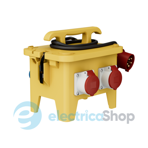 Комбінований блок EverGUM 306x288x230 мм. жовтий, 2 метри кабель, MENNEKES 70351