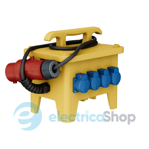 Комбінований блок EverGUM 306x288x230 мм. жовтий, 2 метри кабель, MENNEKES 70351
