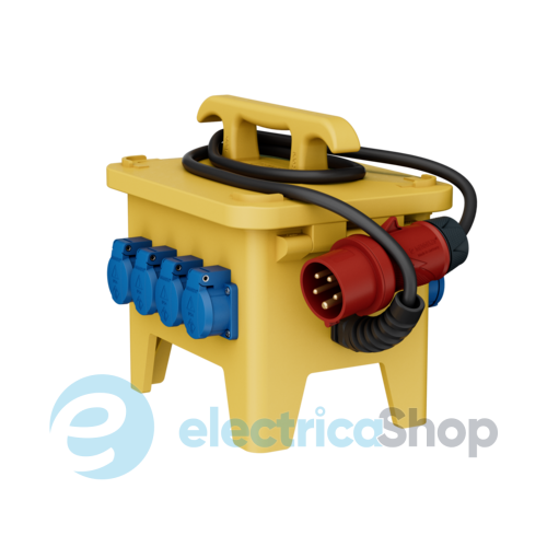 Комбинированный блок EverGUM 306x288x230 мм. желтый, кабель 2 метра, MENNEKES 70438
