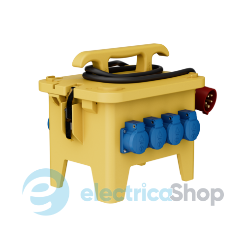 Комбинированный блок EverGUM 306x288x230 мм. желтый, кабель 2 метра, MENNEKES 70438