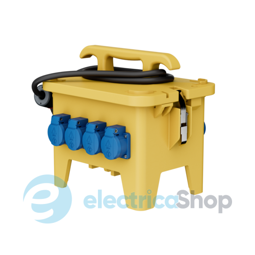 Комбинированный блок EverGUM 306x288x230 мм. желтый, кабель 2 метра, MENNEKES 70438