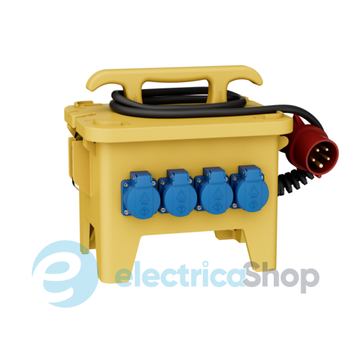 Комбинированный блок EverGUM 306x288x230 мм. желтый, кабель 2 метра, MENNEKES 70438