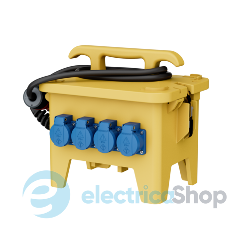 Комбинированный блок EverGUM 306x288x230 мм. желтый, кабель 2 метра, MENNEKES 70438