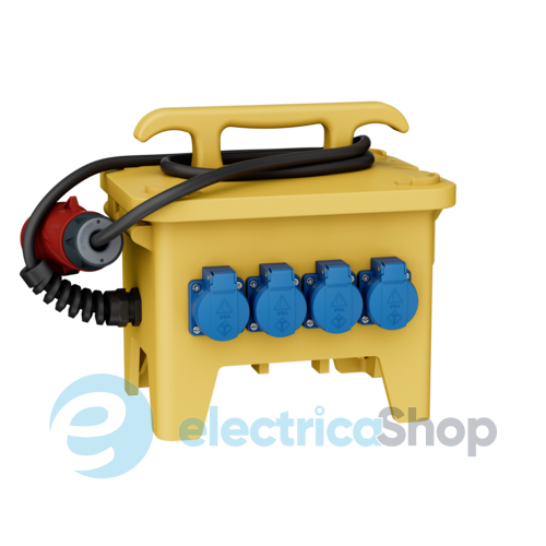 Комбинированный блок EverGUM 306x288x230 мм. желтый, кабель 2 метра, MENNEKES 70438