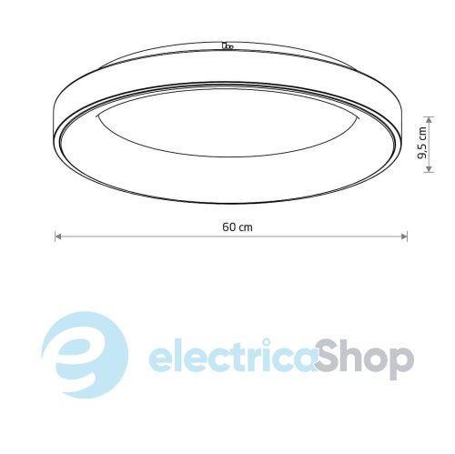 Стельовий світильник Nowodvorski Nikki Round LED 1x60W 3000K 5200Lm IP20 Bk 11208