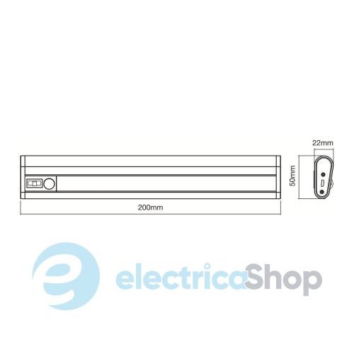 Светильник с аккумулятором LEDVANCE Linearled Mobile USB Sensor 1W 4000K 200мм 4058075260436