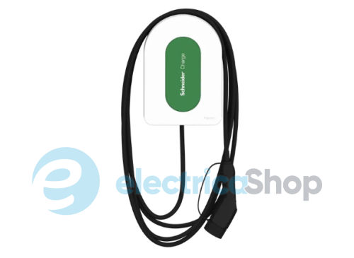 Зарядна станція Charge 1ф. 7,4кВт (32А) з вбудованим T2 кабелем 7 метрів, (Schneider Electric EVH5A07N2C7)
