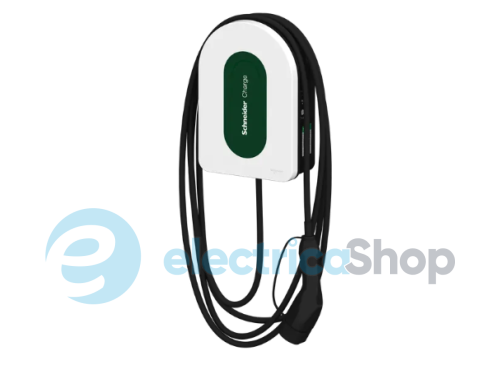 Зарядна станція Charge 1ф. 7,4кВт (32А) з вбудованим T2 кабелем 7 метрів, (Schneider Electric EVH5A07N2C7)