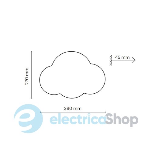 Настенный светильник TK-Lighting CLOUD BEIGE 5886