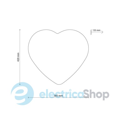 Настенный светильник TK-Lighting HEART LINEN 757