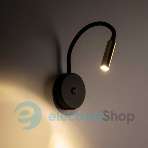 Настінний світильникTK-Lighting LAGOS BLACK/GOLD USB 10201