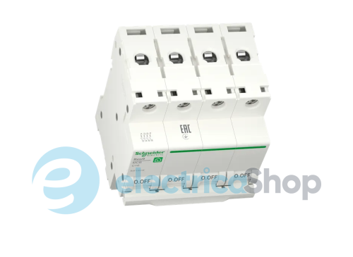 Автоматичний вимикач 4P, 6 A, C, 6kA Schneider Electric Resi9