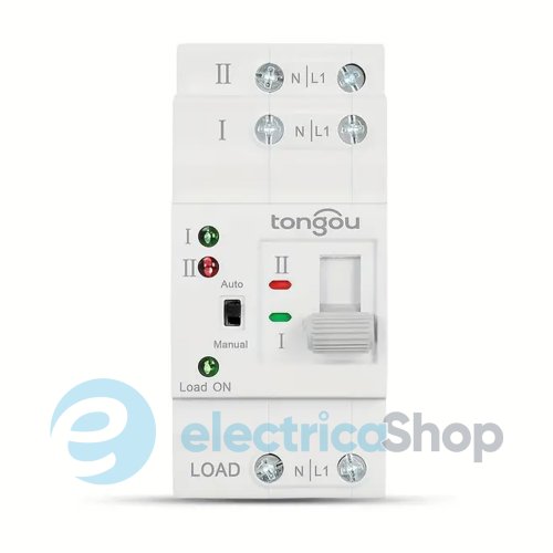 Автоматичне введення резервного живлення 2Р 63A/230V Tongou Electrical