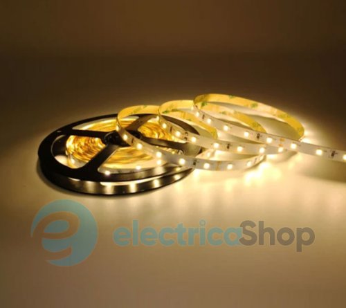 Стрічка світлодіодна 60 Led/m 3000K 12V, 5.5Вт, IP33 CRI80 e-pcb RISHANG 2835-60-IP33-WW-8-12 RN0860TA-B (19163) тепле світло