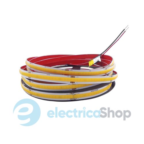 Стрічка світлодіодна 320 Led/m 5000K 12V, 10Вт/м., IP20 CRI90 RISHANG COB-320-IP20-NW-8-12 RM0801EA-A (20490) нейтральне світло
