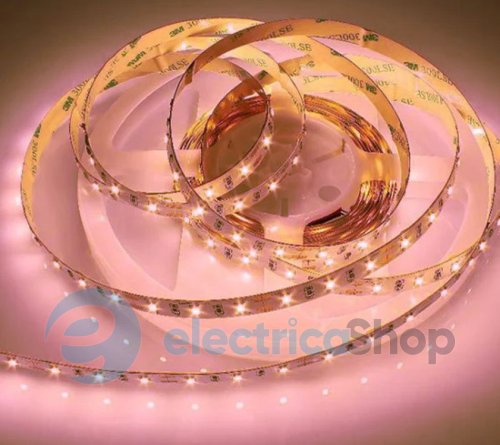 Лента cветодиодная 60 Led/m 2900K (meat) 12V, 5.5Вт. IP33 CRI80 e-pcb RISHANG 2835-60-IP33-WW-8-12 R0060TA-A-1 (19665) для мясных прилавков