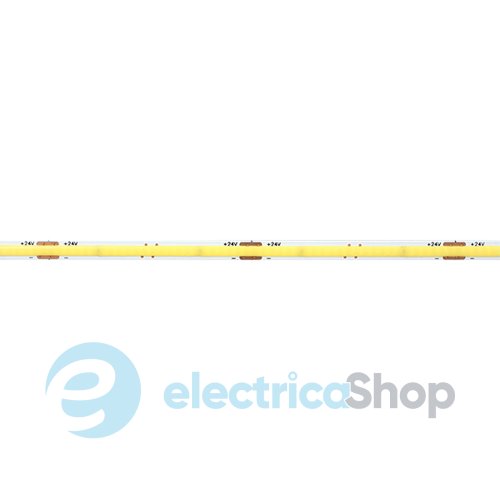 Стрічка світлодіодна 480 Led/m 2700K 24V, 12Вт/м., IP20 CRI90 RISHANG COB-480-IP20-WW-10-24 RM0012EC-A-L-T (20293) тепле світло