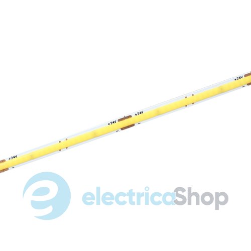 Стрічка світлодіодна 480 Led/m 2700K 24V, 12Вт/м., IP20 CRI90 RISHANG COB-480-IP20-WW-10-24 RM0012EC-A-L-T (20293) тепле світло