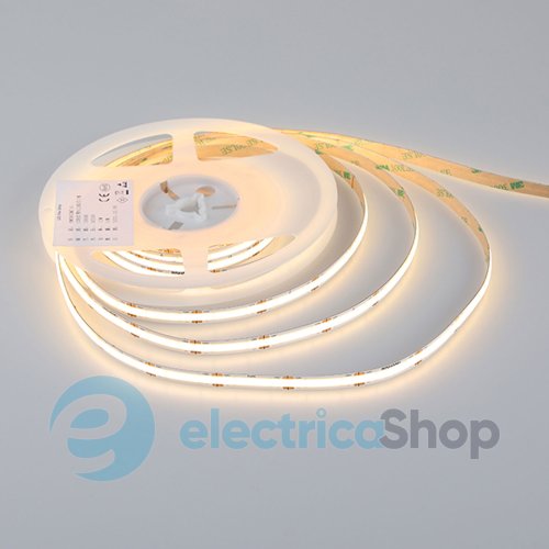 Стрічка світлодіодна 320 Led/m 2400K 24V, 10Вт/м., IP20 CRI90 RISHANG COB-320-IP20-WW-8-24 RM0801EA-A (18861) тепле світло
