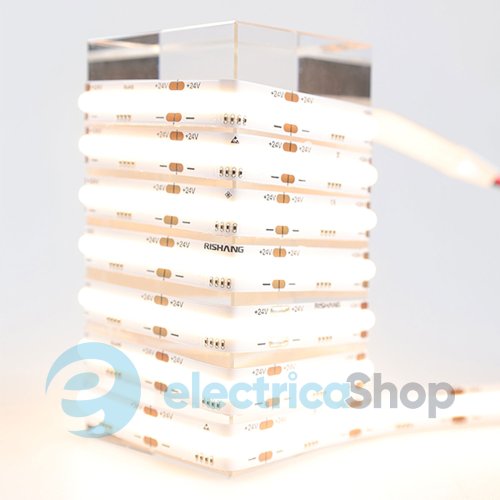 Стрічка світлодіодна 720 Led/m 4000K 24V, 20Вт/м., IP20 CRI90 RISHANG COB-720-IP20-NW-10-24 RM0003EC-A-T (20493) нейтральне світло