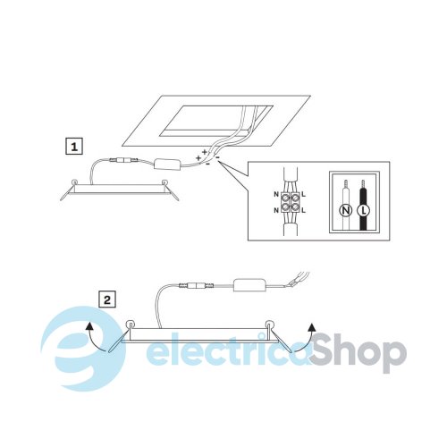 Точковий світильник Goldlux Rigel LED 4,8W 4000K 550Lm Bk 324139