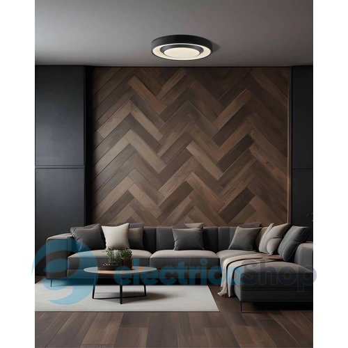 Потолочный светильник Goldlux Zygmunt 50 LED 72W 3000K-6000K 8000Lm IP44 Bk 326706