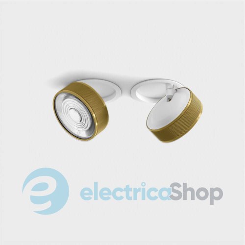 Встраиваемый светильник LTX SOL IN MINI 3000К 7W (01.7526.7.930.WH+SOL M RING GRAIN BRASS)