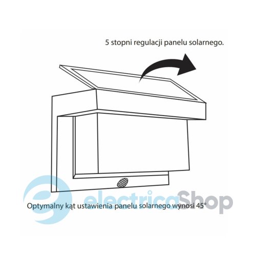 Уличный светильник Goldlux Tony PIR LED 6500K IP44 Bk 325464