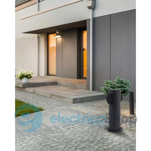 Парковый столбик с розеткой Goldlux Elektri IP44 Bk 327956